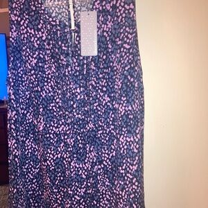 Daniel Rainn Blue Midi Pencil Shirt Casual